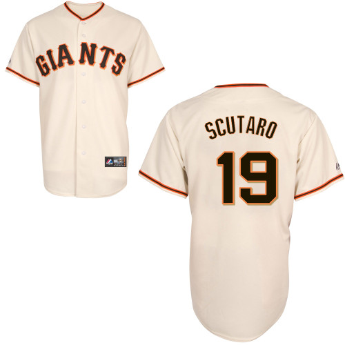 Marco Scutaro #19 Youth Baseball Jersey-San Francisco Giants Authentic Home White Cool Base MLB Jersey